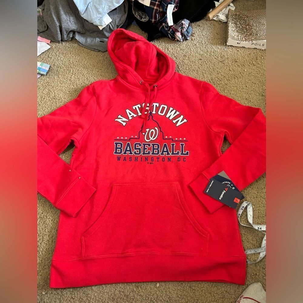 MLB Washington Nationals Hoodie Sweatshirt NWT